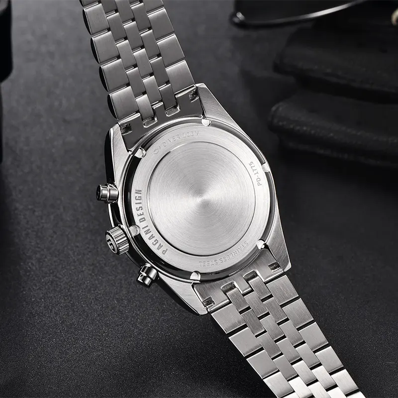 Pagani Design Mecha-Quartz Black Dial Men's Watch- PD-1775